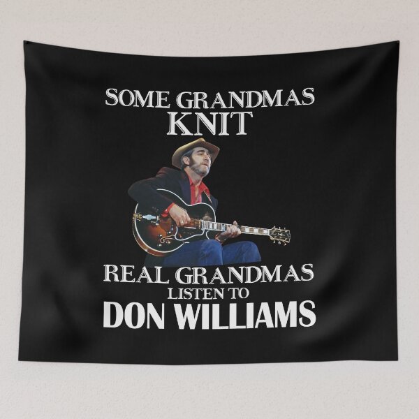 Item preview, Some Grandmas Knit Real Grandmas Listen to Don Williams Black designed and sold by AdamsShop.