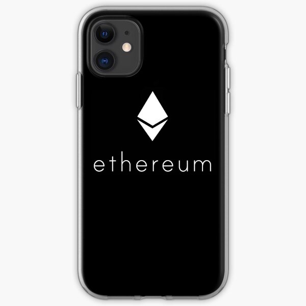 Ethereum Logo white iPhone Soft Case