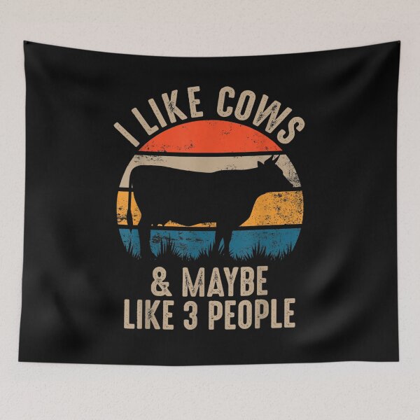 Item preview, I Like Cows And Maybe 3 People Not In The Mood Cow  designed and sold by manidala.