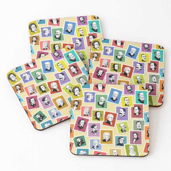 Item preview, The greatest composers (multicoloured version on beige background) designed and sold by Irina Ivanova.
