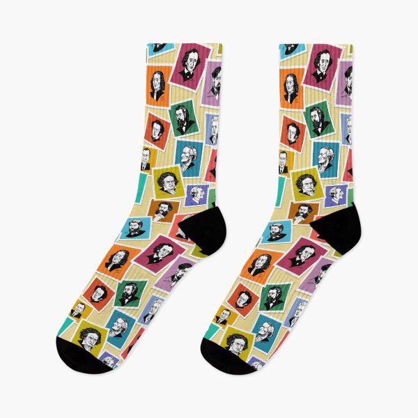 Item preview, The greatest composers (multicoloured version on beige background) designed and sold by Irina Ivanova.
