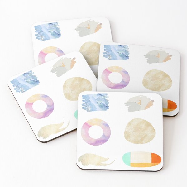 Item preview, paint abstract shape texture sticker pack  designed and sold by DesignGardenia.