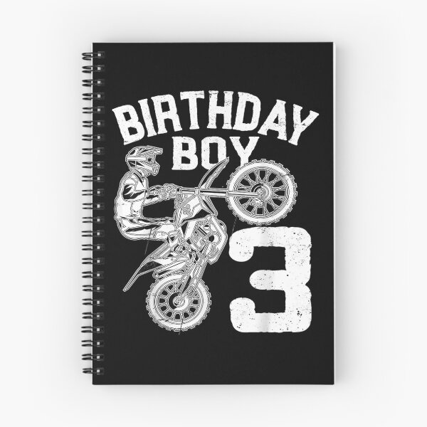 Item preview, Kids 3 Years Old Kid Birthday Boy Dirt Bike Motorcycle  designed and sold by manidala.