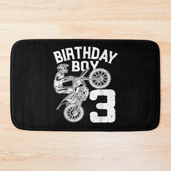 Item preview, Kids 3 Years Old Kid Birthday Boy Dirt Bike Motorcycle  designed and sold by manidala.