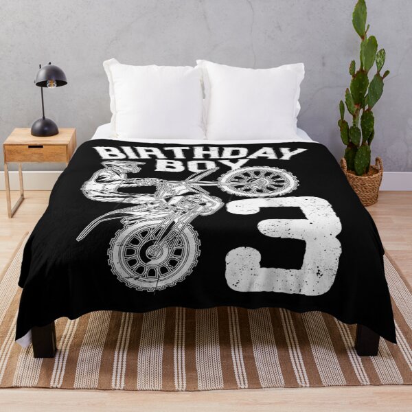 Item preview, Kids 3 Years Old Kid Birthday Boy Dirt Bike Motorcycle  designed and sold by manidala.