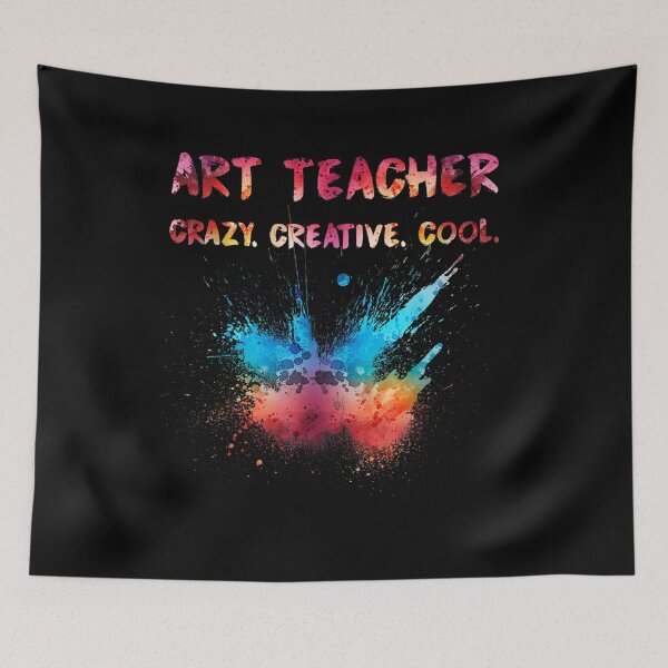 Item preview, Art Teacher Crazy Creative Cool Art Watercolor Design Saying  designed and sold by manidala.