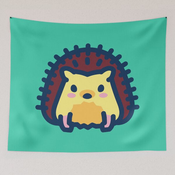 Item preview, Diploo's friends - the lovely baby hedgehog - caribbean green designed and sold by TokiPY.