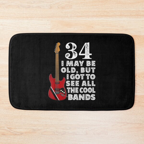 Item preview, Funny I 34th Birthday I May Be Old I Electric Guitar I Music  designed and sold by manidala.