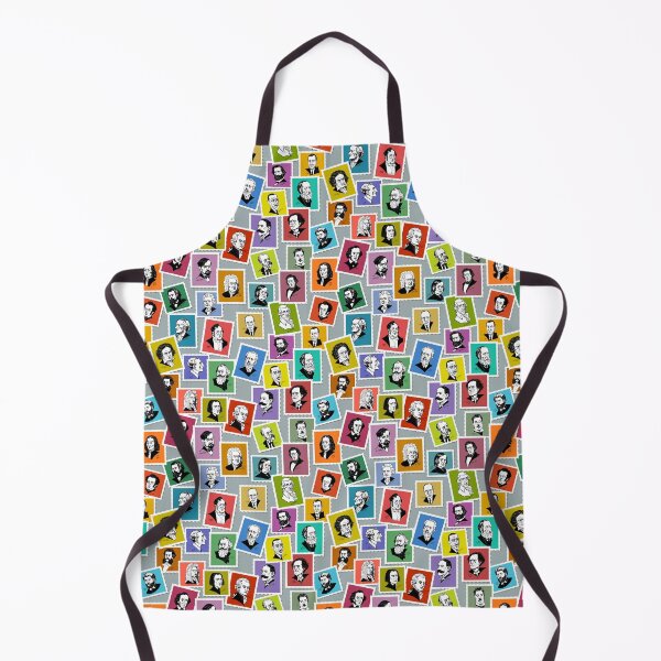 Item preview, The greatest composers (multicoloured version on grey background) designed and sold by Irina Ivanova.