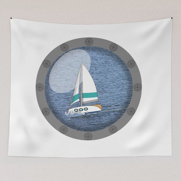 Item preview, Boat through the porthole designed and sold by Fulgenl.