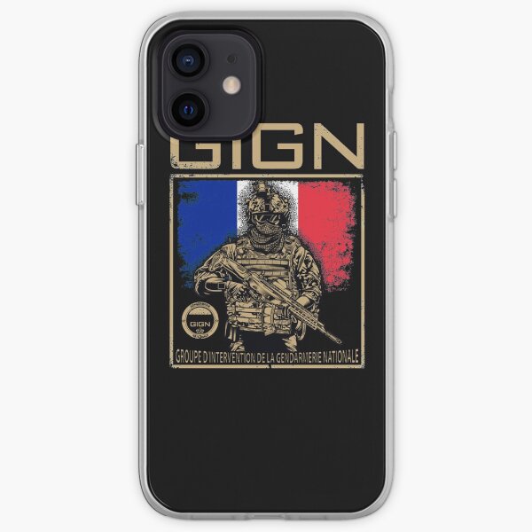 Groupe d'intervention de la gendarmerie nationale du GIGN Coque souple iPhone