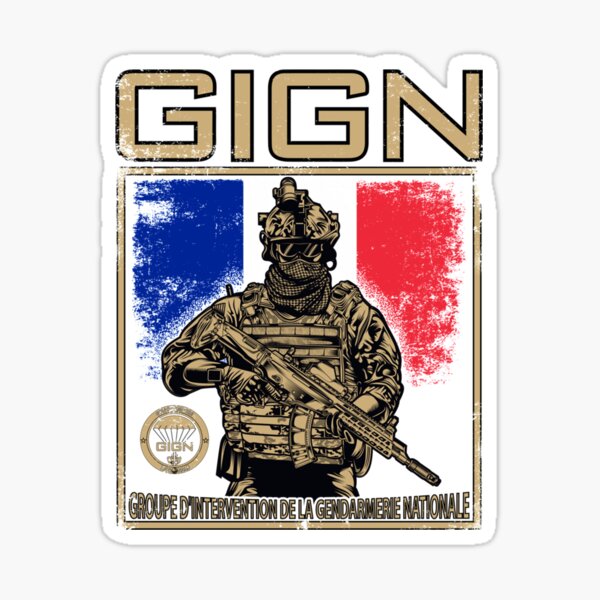 + autocollant sticker Gendarmerie Nationale GIGN intervention + 