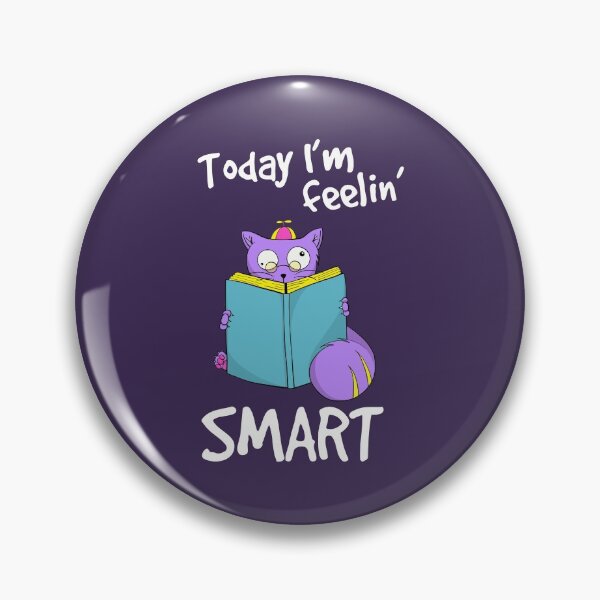 Item preview,  Purple Cat Chubby Cat Today I'm Feelin Smart designed and sold by Cat N' Doodles.