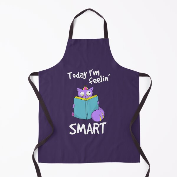 Item preview,  Purple Cat Chubby Cat Today I'm Feelin Smart designed and sold by Cat N' Doodles.