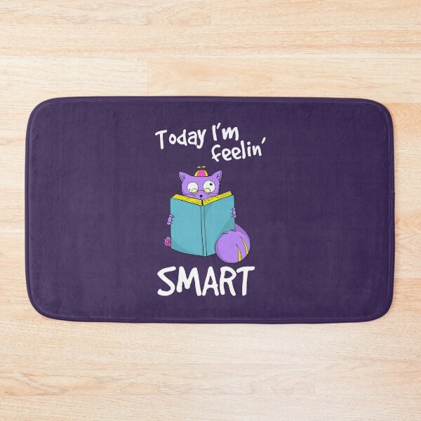Item preview,  Purple Cat Chubby Cat Today I'm Feelin Smart designed and sold by Cat N' Doodles.