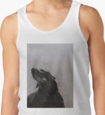 Camiseta de tirantes Dibujo en blanco y negro, Labrador Retriever