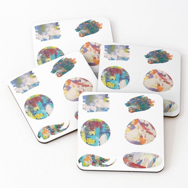 Item preview, Paint abstract shape texture sticker pack for journal/ scrapbook designed and sold by DesignGardenia.