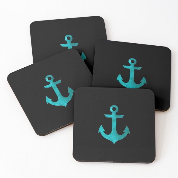 Item preview, Turquoise Sea Nautical Anchor designed and sold by Passion-For-Sea.