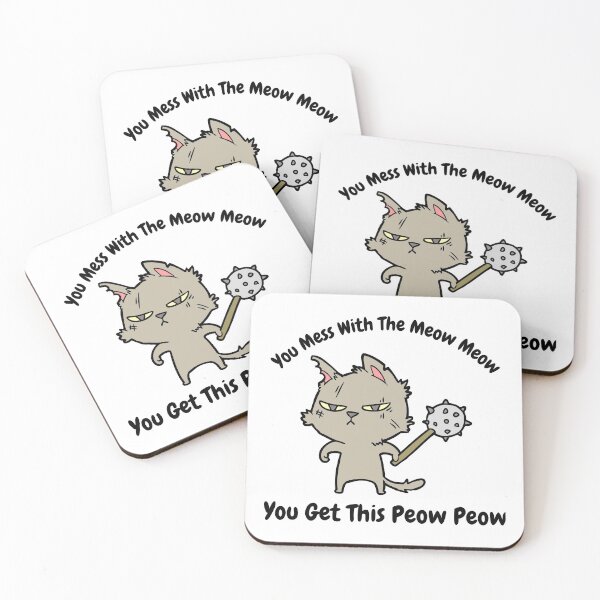 Item preview, You Mess With The Meow Meow You Get This Peow Peow- cute mom cat - funny cat  designed and sold by PIXEcompany.