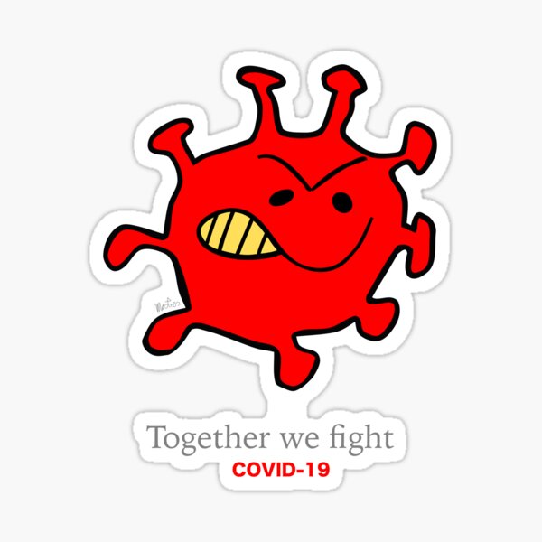 Together we fight Sticker