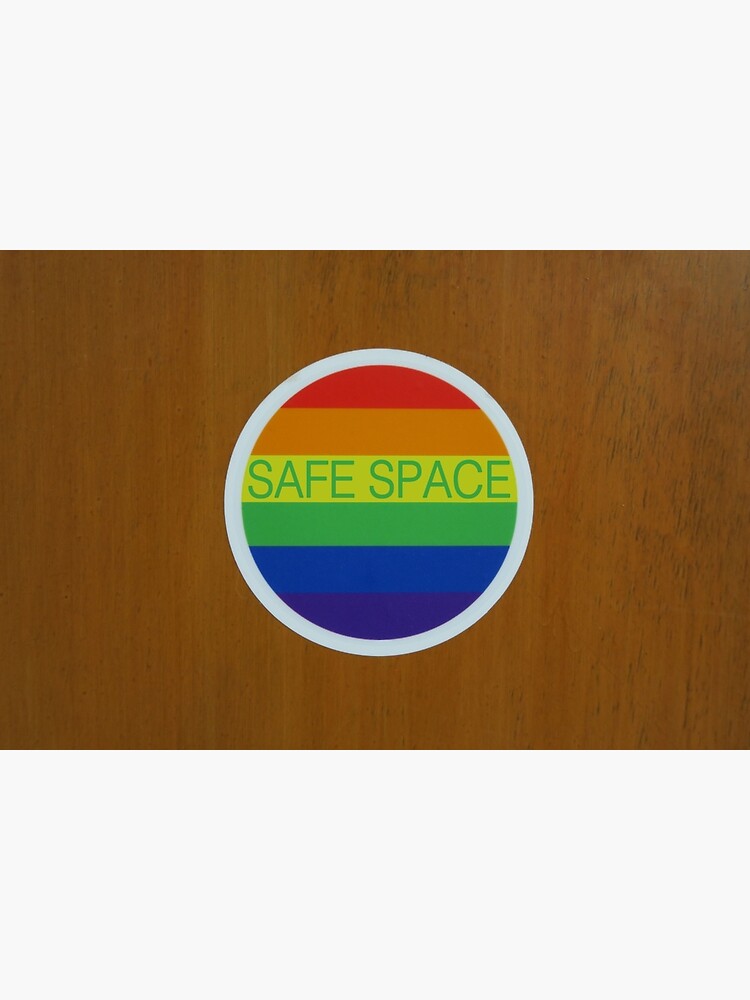 Lgbt Safe Space Sticker Poster By Johnarehart Redbubble