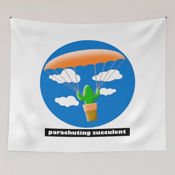 Item preview, Succulent parachuting designed and sold by Xdelacra.