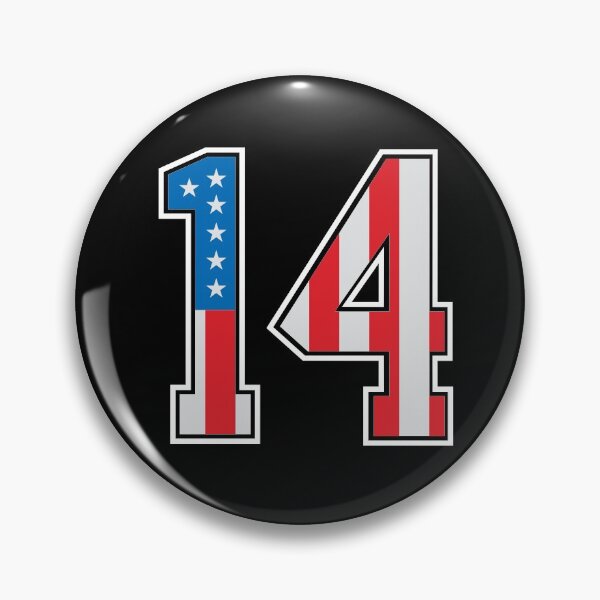 Item preview, 14 American Classy Numbers fourteen United States Flag designed and sold by Urosek.
