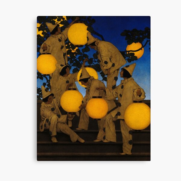 The Lantern Bearers, 1908 by Maxfield Parrish Canvas Print