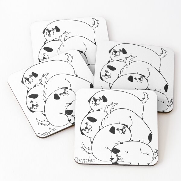 Item preview, A stack of pugs designed and sold by gnveeart.