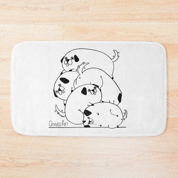 Item preview, A stack of pugs designed and sold by gnveeart.