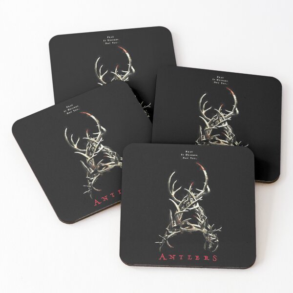 Item preview, Antlers Horror T-shirt designed and sold by samuraijerk.