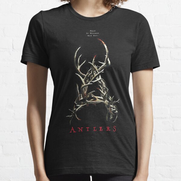 Item preview, Antlers Horror T-shirt designed and sold by samuraijerk.