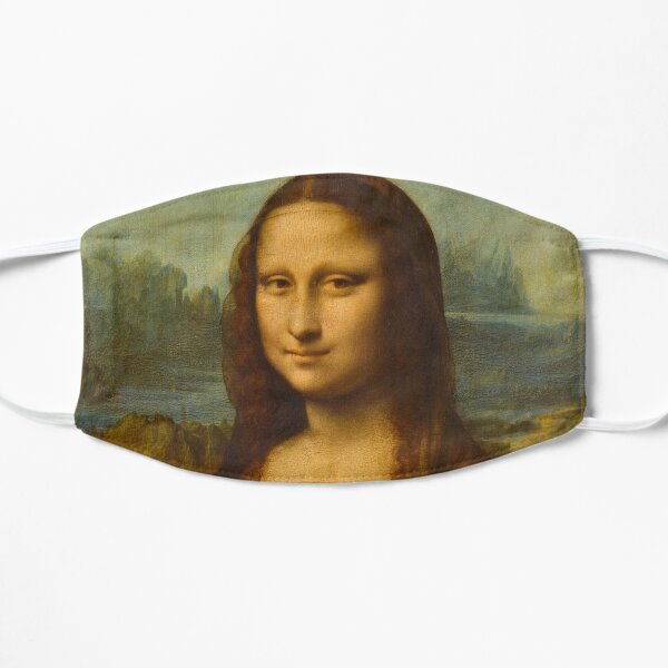 Mona Lisa, La Joconde, 1503-1519 by Leonardo da Vinci Flat Mask
