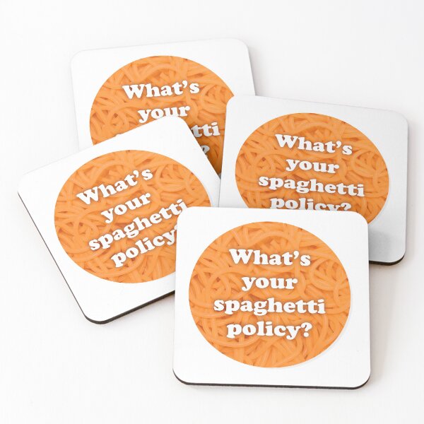 Item preview, What's your spaghetti policy? designed and sold by Freewheeling.