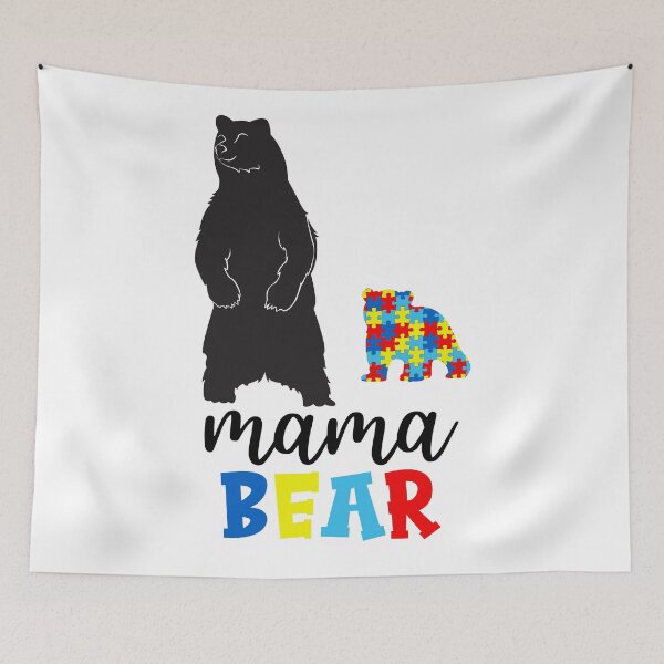 Item preview, Mama Bear, Autism Awareness designed and sold by AnsDesigns.