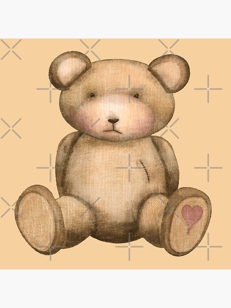 TEDDY BEAR PATTERN, stuffed animal pillow