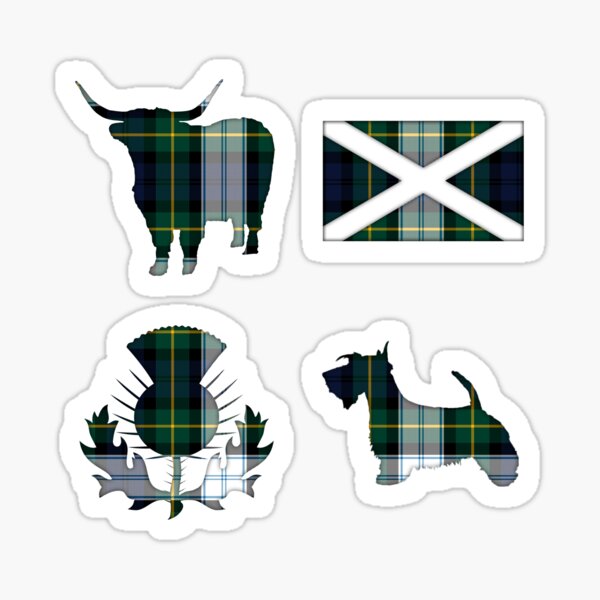 Item preview, Gordon Clan Tartan | Dress Modern | Cute Blue and Green Plaid designed and sold by cutetartanshop.
