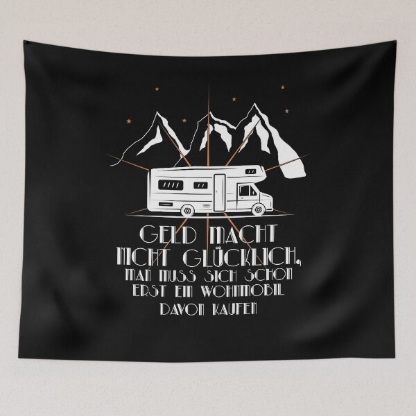 Item preview, Camping Tour Caravan Money Does Not Make Happy designed and sold by AOCreativeProd.
