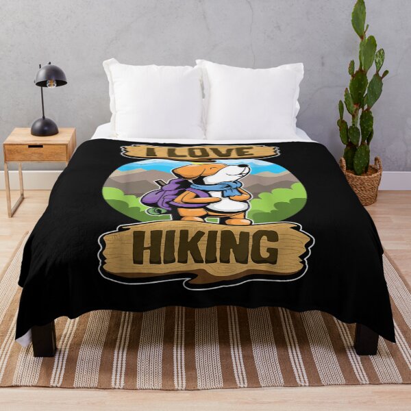 Item preview, I Love Hiking Hiker Animals Cute Wanderer Dog designed and sold by manidala.