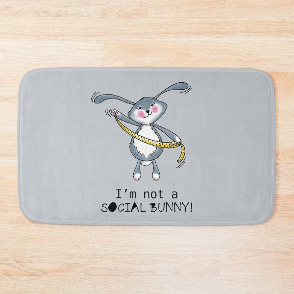 Item preview, Not a social bunny, social distancing, pun, Easter bunny, lockdown Easter designed and sold by Melanie-Palmer.