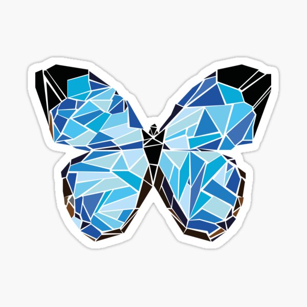 Blue Butterfly - Blue Butterfly - Sticker