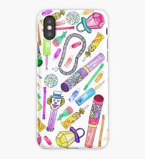 Neon 80's 90's Retro Funny Candy Pattern iPhone Case