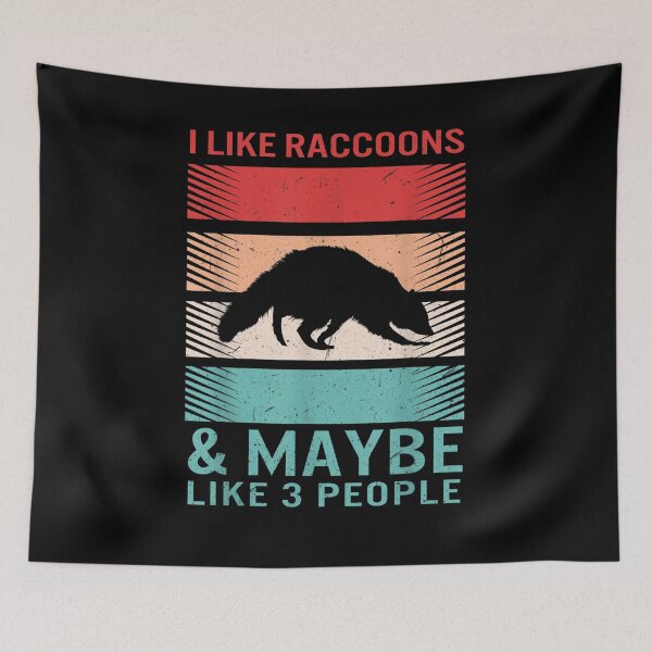 Item preview, Raccoon I Like Raccoons Maybe Like 3 People Spirit Animal  designed and sold by manidala.