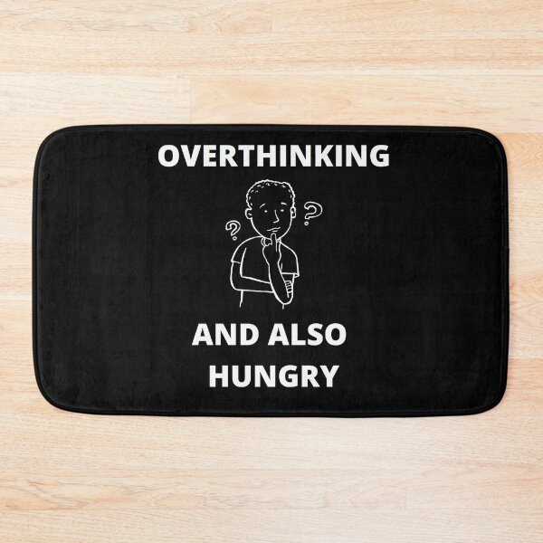 Item preview, Overthinking and also hungry designed and sold by zareworks.