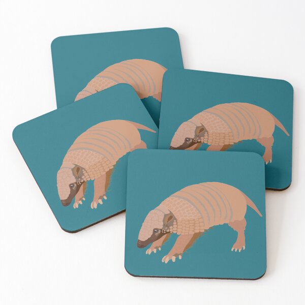 Item preview, A is for Armadillo,Armadillo Illustration – Unique Wildlife Art for Nature and Animal Lovers designed and sold by PrettylittlepastelUk.