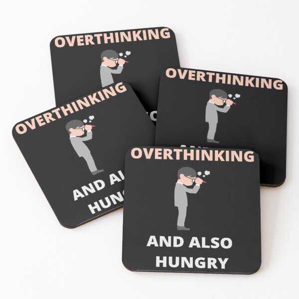 Item preview, Overthinking and also hungry designed and sold by zareworks.