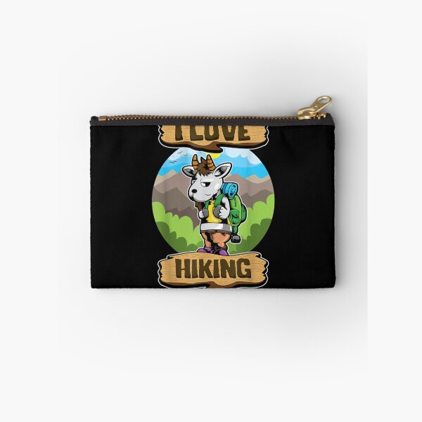 Item preview, I Love Hiking Hiker Animals Cute Wanderer Goat  designed and sold by manidala.