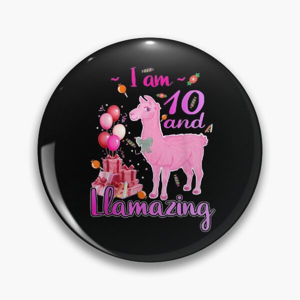 Item preview, I Am 10 Years Old And Llamazing 10th Llama Birthday Girl Boy  designed and sold by manidala.