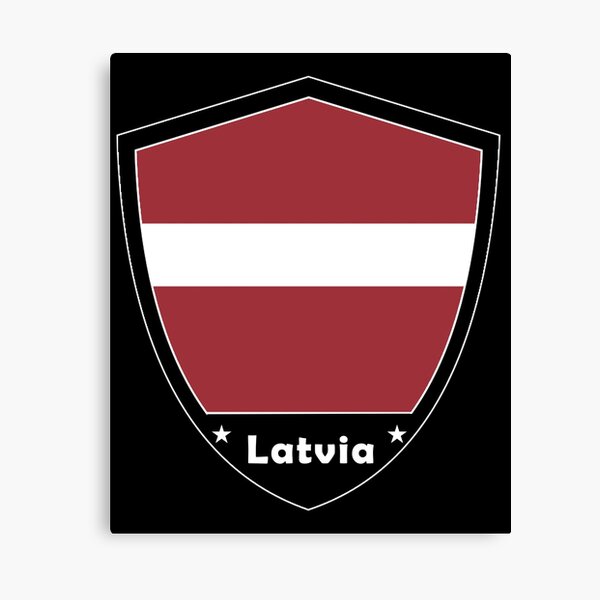Item preview, Latvia Flag Badge designed and sold by Gina-Driada.