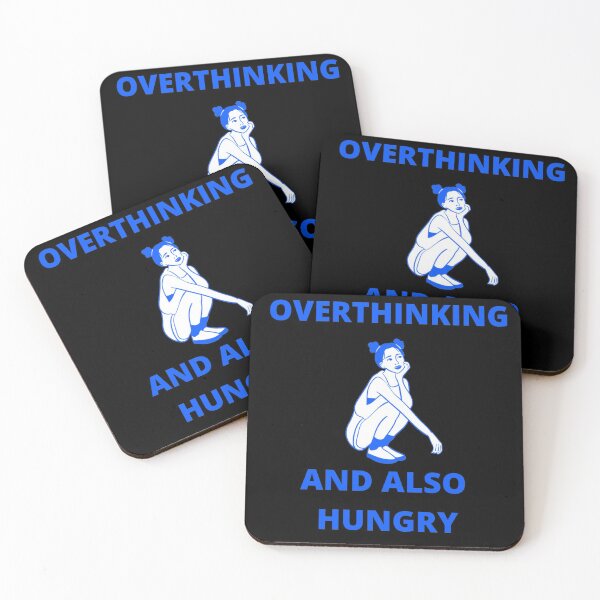 Item preview, Overthinking and also hungry designed and sold by zareworks.